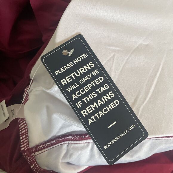 Blooming Jelly Women's Tummy Control One Piece Ruffle V Neck Swimsuit NWT XXL - Picture 6 of 7